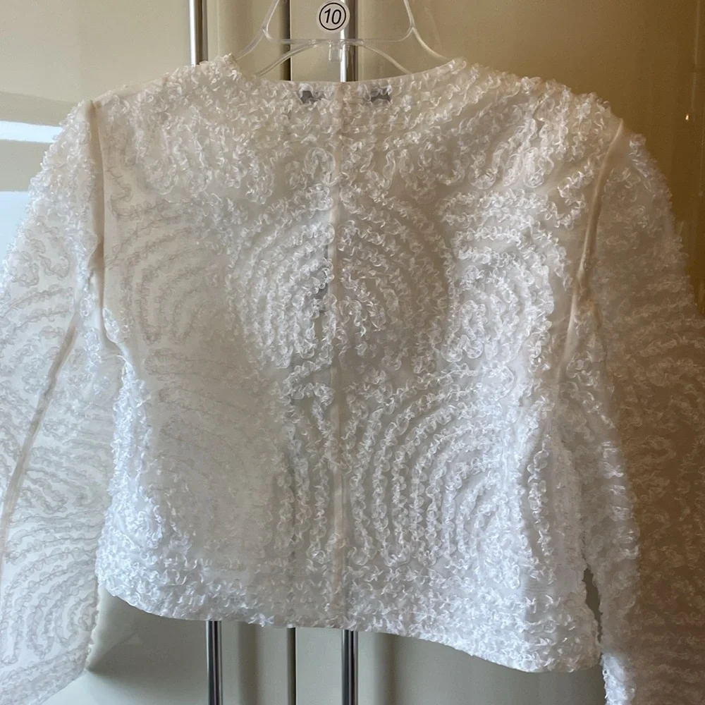 White silk short jacket - Picture 4 of 4
